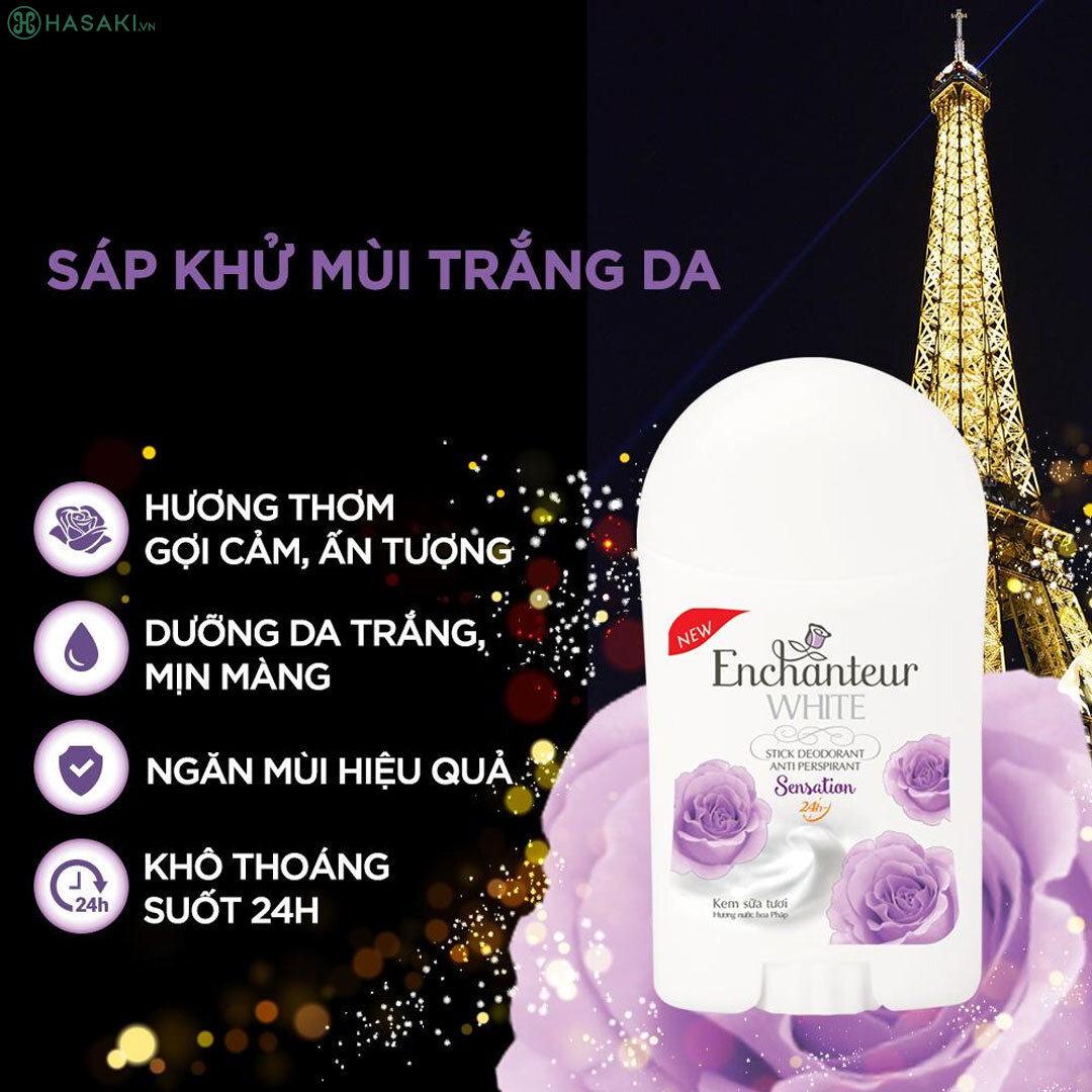 Sáp Khử Mùi Enchanteur Sáng Da Sensation Sáp Khử Mùi Enchanteur Sáng Da Sensation 40g