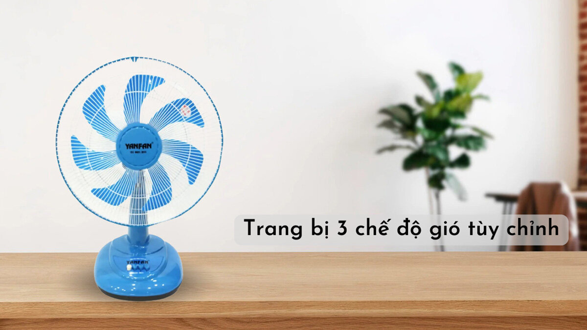 Yanfan B411 trang bị 3 tốc độ gió tùy chỉnh