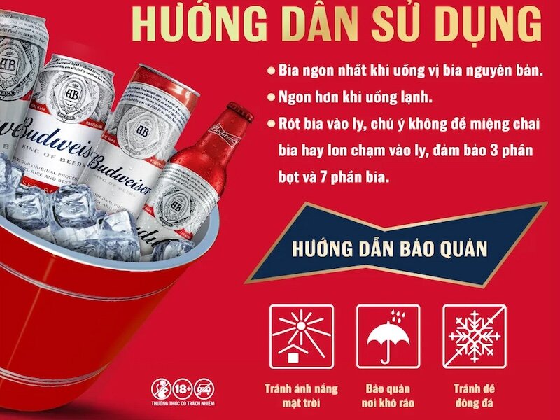 Tác dụng của bia Budweiser thùng 24 lon 330ml với sức khỏe