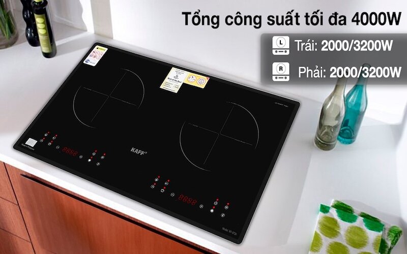 Với công suất tổng lên đến 4000W, bếp từ âm KAFF KF-073II mang đến tốc độ nấu nướng đáng kinh ngạc