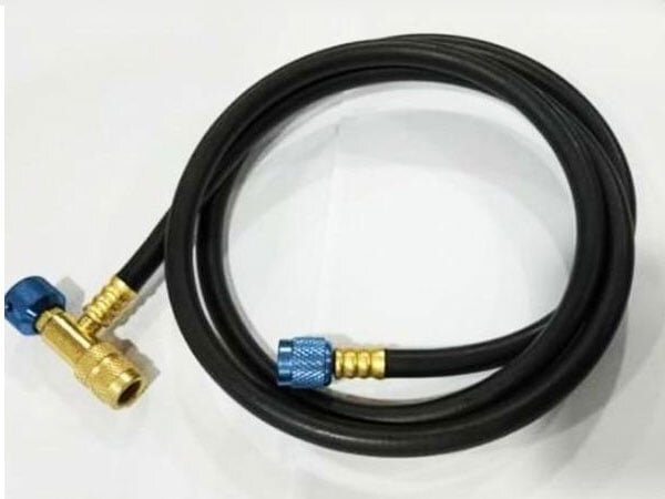 Dây nạp khí gas có tích hợp van chống bỏng Dây nạp khí gas