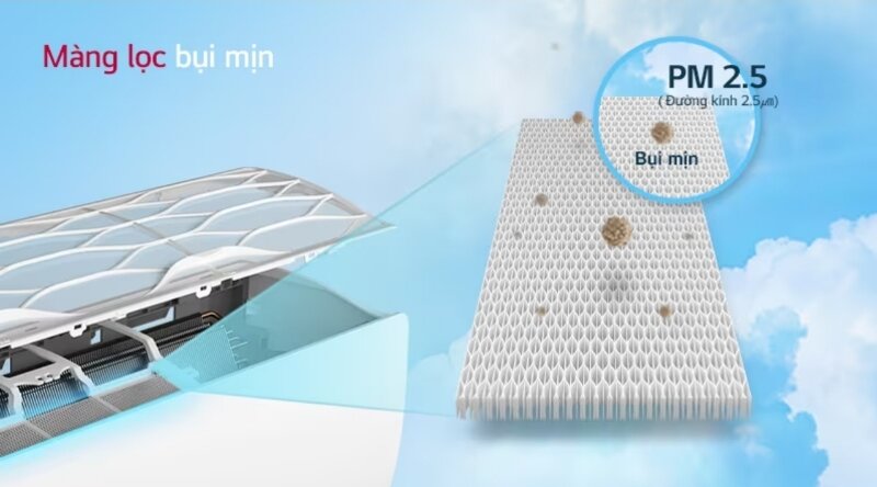 Điều hòa LG Inverter 12000 BTU 1 chiều V13WIN1 lọc không khí