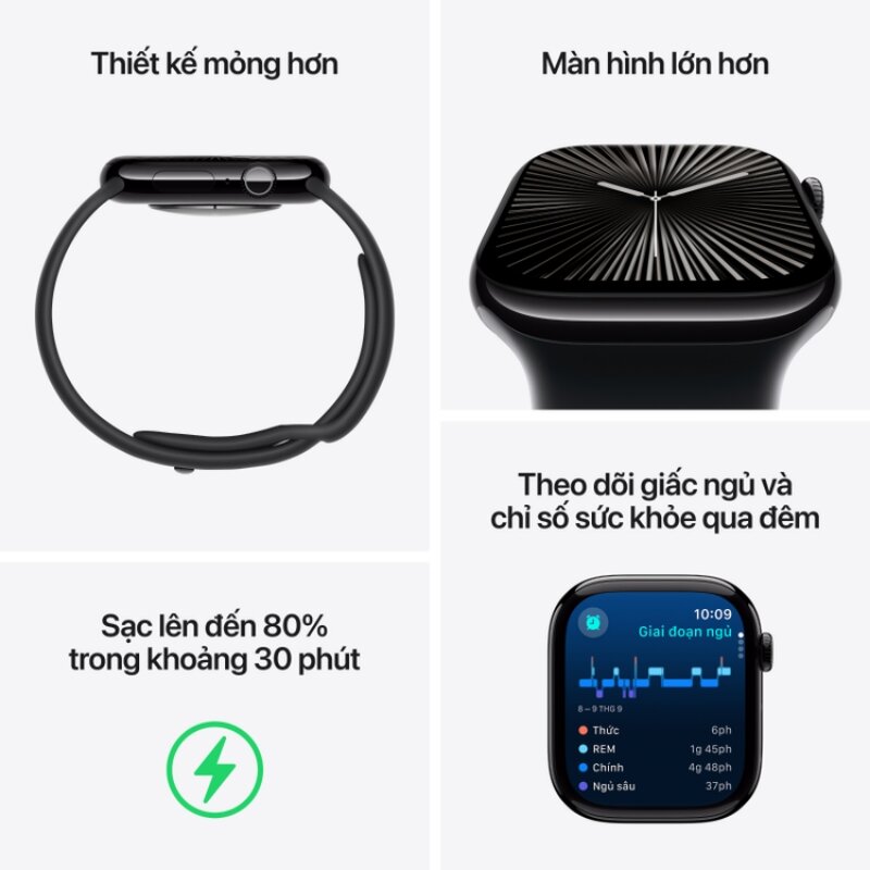 Apple Watch Series 10 4G 46mm Viền Nhôm Dây vải