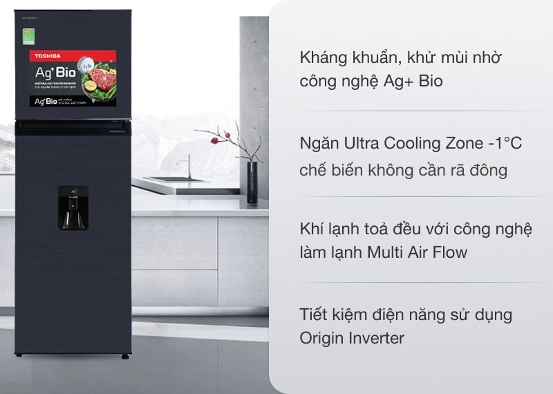 Tủ lạnh Toshiba Inverter 249 lít GR-RT325WE-PMV(06)-MG 3 Tủ lạnh Toshiba Inverter 249 lít GR-RT325WE-PMV(06)-MG tích hợp công nghệ hiện đại