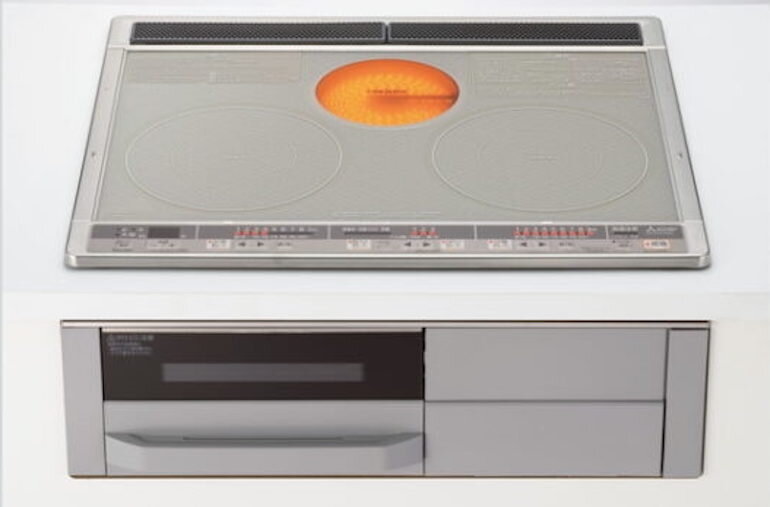 Bếp từ hồng ngoại âm 3 vùng nấu Mitsubishi CS-G321MS