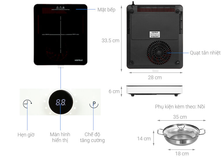 Bếp từ đơn Hafele HSI-21FW 536.61.990