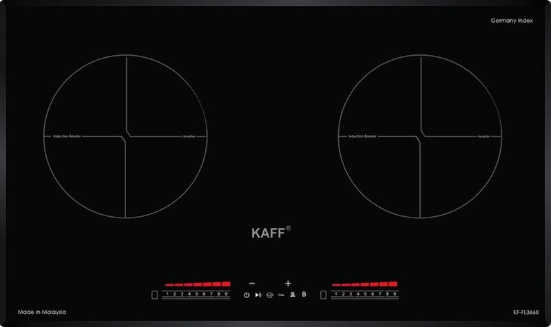 Bếp từ 2 vùng nấu Kaff KF-FL366II tích hợp công nghệ Inverter tiết kiệm điện