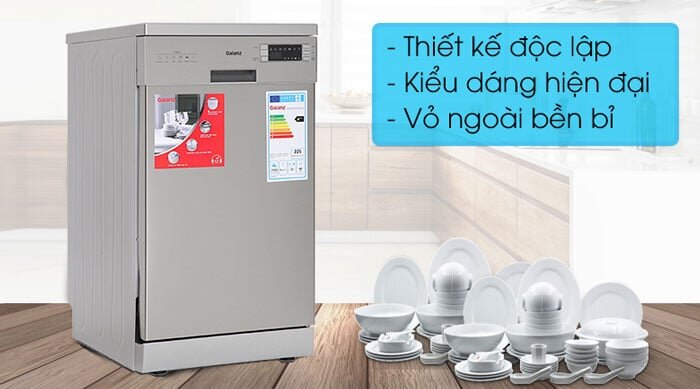 Máy rửa chén độc lập Galanz W45A3A401S-0E1(SS) sở hữu kiểu dáng gọn gàngMáy rửa chén độc lập Galanz W45A3A401S-0E1(SS) sở hữu kiểu dáng gọn gàng