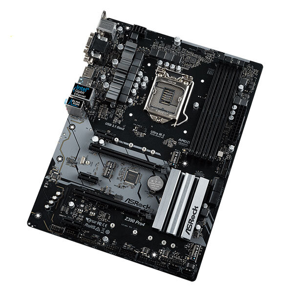 Main Asrock Z390 Pro4 (Chipset Intel Z390/ Socket LGA1151/ VGA onboard)