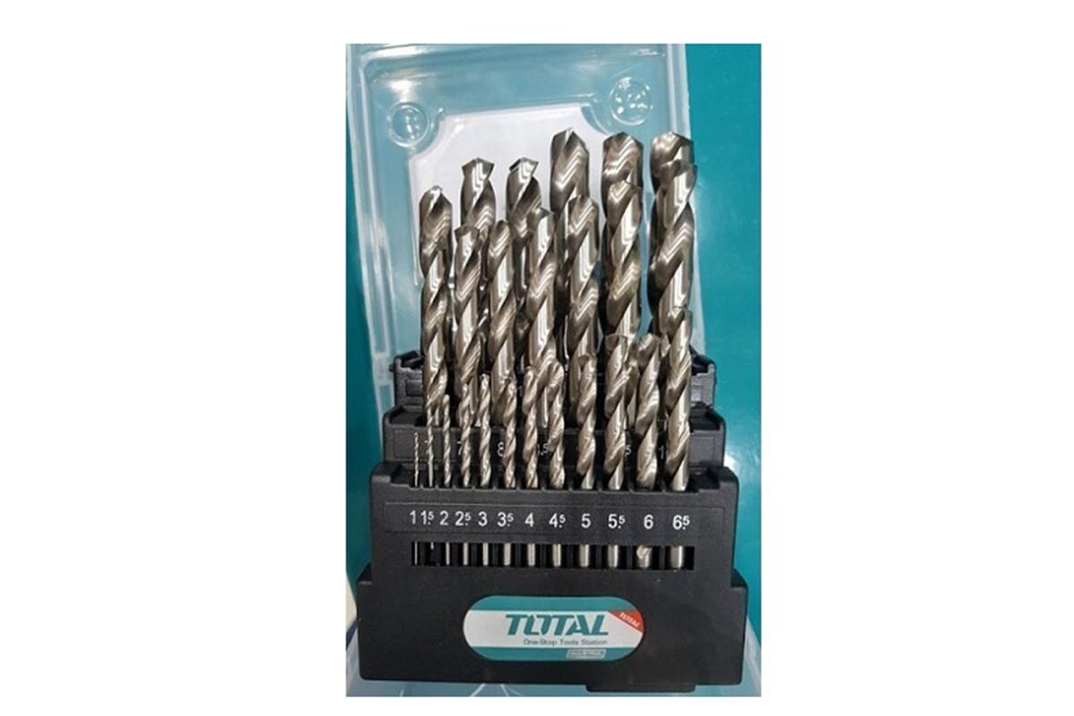 Bộ 25 mũi khoan sắt 1-13mm Total TACSD0251