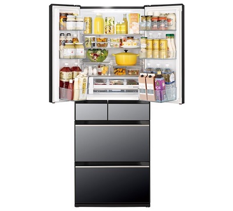 tủ lạnh Hitachi Inverter 617 lít R-HW620RV (XK) giúp bạn bảo quản thịt cá tươi ngon trong ngày 