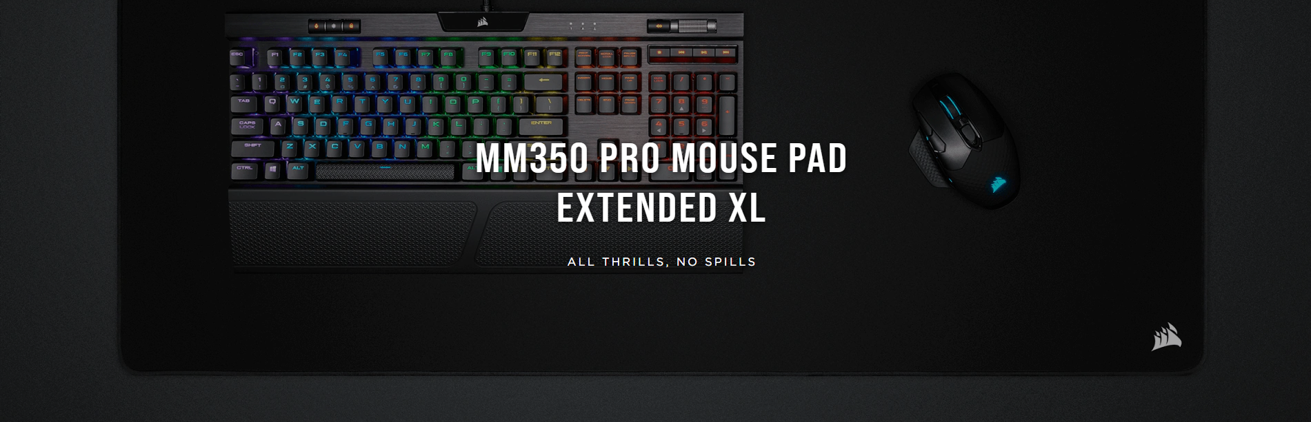 Giới thiệu Bàn di chuột Corsair MM350 PRO Extended XL Black/CH-9413770-WW (930 x 400 x 4mm)
