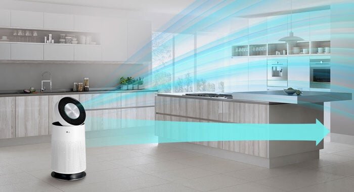 máy lọc không khí LG PuriCare 1 tầng AS65GDWH0 có kiểu dáng hiện đại