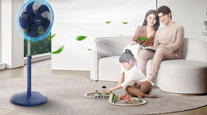 quạt cây đứng Sunhouse SHD7352 có thiết kế đẹp, sang trọng