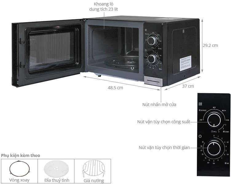 Lò vi sóng Electrolux EMM2318X 23 lít Lò vi sóng Electrolux EMM2318X 23 lít