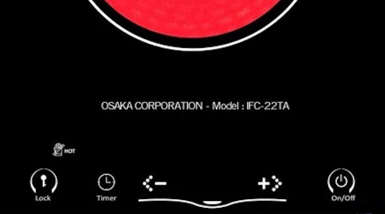 Bếp hồng ngoại dương 1 vùng nấu Osaka IFC-22TA