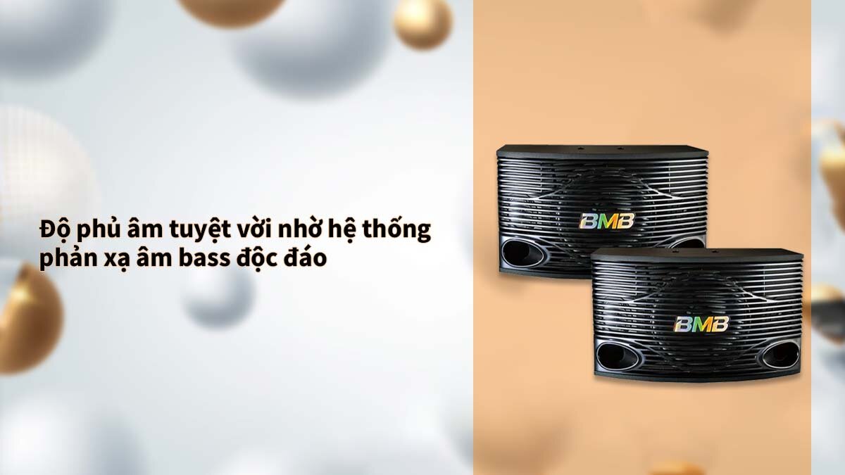 Loa BMB CSN 300 SE được trang bị hệ thống phản xạ âm bass