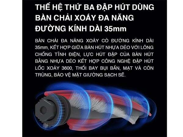 Bàn chải đa năng hỗ trợ việc hút bụi thêm phần hiệu quả Máy hút bụi Tiross