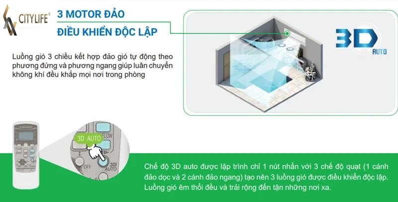 Điều hòa Mitsubishi Heavy 24000 BTU 1 chiều SRK/SRC25CSS-S5 tiết kiệm điện