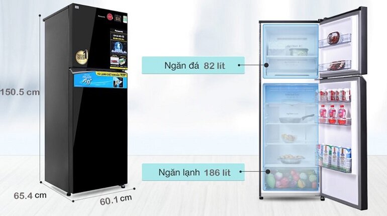 Tủ lạnh Panasonic Inverter 268 lít NR-TV301BPKV