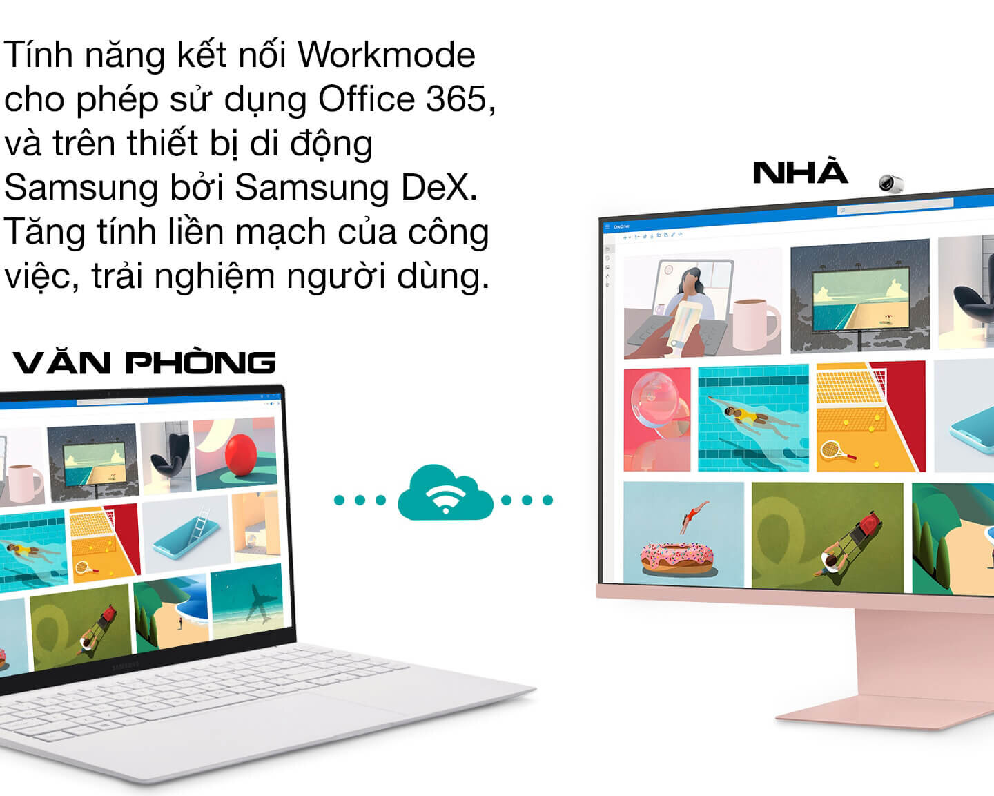 Màn hình thông minh Samsung LS32BM801UEXXV Workspace 4