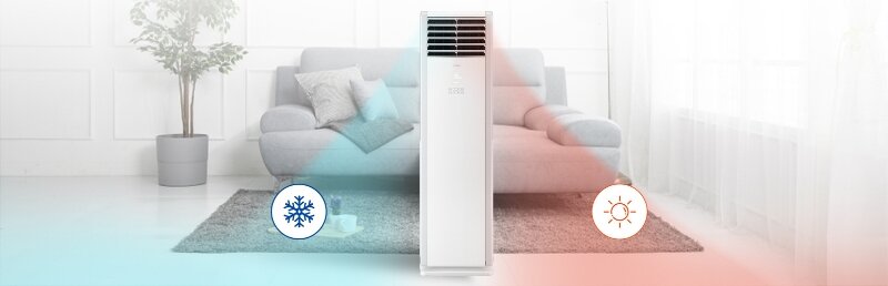 Điều hòa tủ đứng Gree 24000 BTU 2 chiều GVH24AMXF-K3NTC7A sưởi ấm thông minh