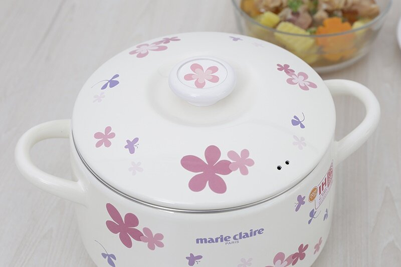Nồi tráng men đáy từ 22 cm cao cấp Fujihoro MCPV-22DW Nồi tráng men đáy từ 22 cm cao cấp Fujihoro MCPV-22DW