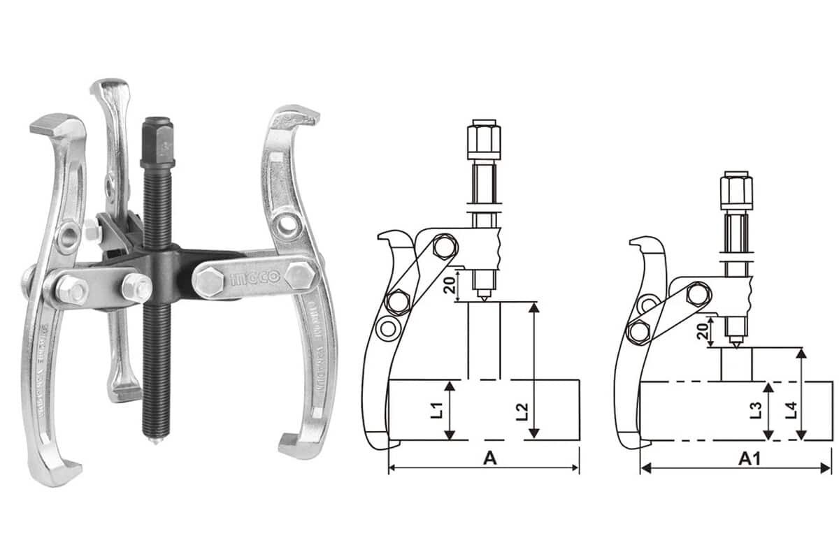 Cảo 3 Chấu 3in INGCO HGP08033