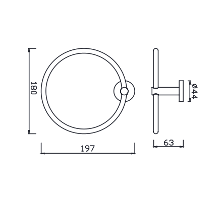 Bản vẽ kỹ thuật vòng treo khăn American Standard Concept K-2801-47-N