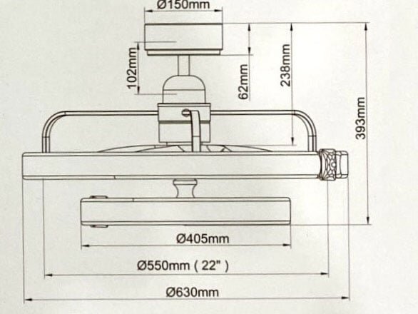 Kích thước Magari BFC22KING Magari BFC22KING