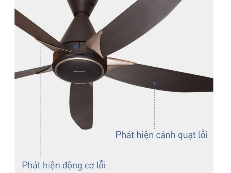 Quạt trần Panasonic 5 cánh F-60WWK