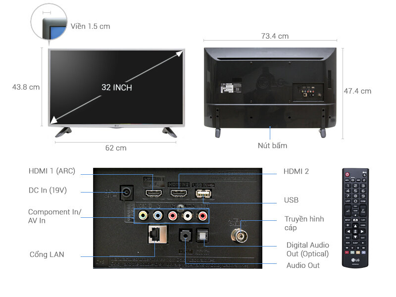 Internet Tivi 32 inch LG 32LH570D Internet Tivi 32 inch LG 32LH570D