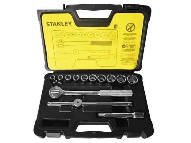 Bộ khẩu 14 chi tiết hệ mét Stanley 86-501 Bộ khẩu 14 chi tiết hệ mét Stanley 86-501