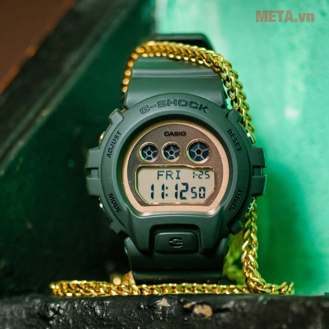 Đồng hồ nam G-shock DW-6900LU-3DR xanh bộ đội Đồng hồ nam G-shock DW-6900LU-3DR xanh bộ đội