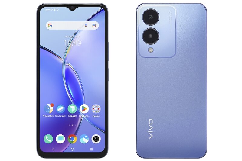 Điện thoại Vivo Y17s 4GB/128GB  thiết kế