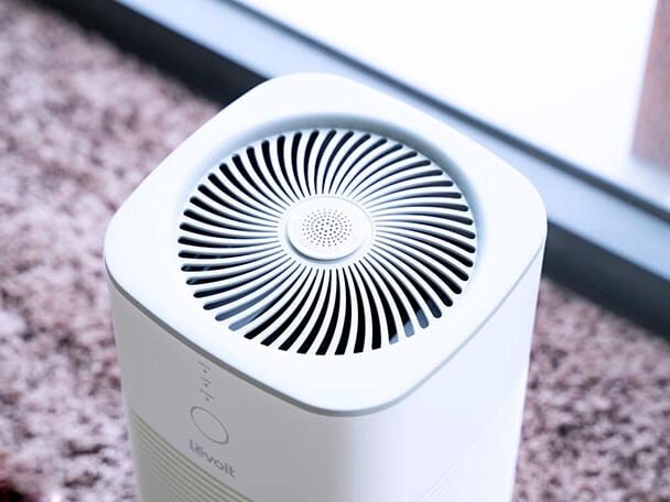 Khay chứa tinh dầu trên nắp máy lọc không khí Levoit LV-H128