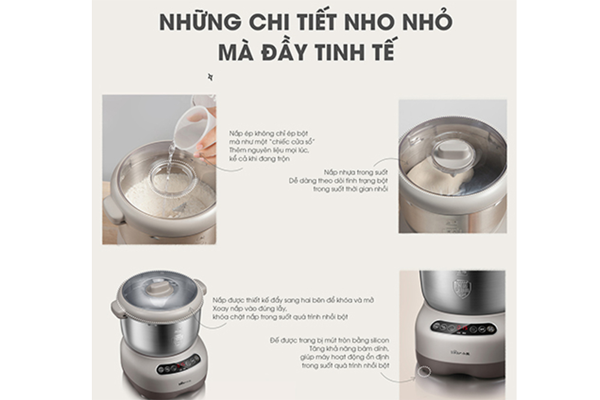 Máy nhào bột tự động 7L Bear DM-B70V1 Máy nhào bột tự động 7L Bear DM-B70V1