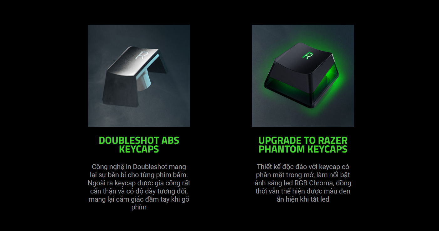 Bàn phím cơ không dây Razer Blackwidow V3 Mini Hyperspeed Phantom Pudding Green sw (RZ03-03892000-R3M1) 7