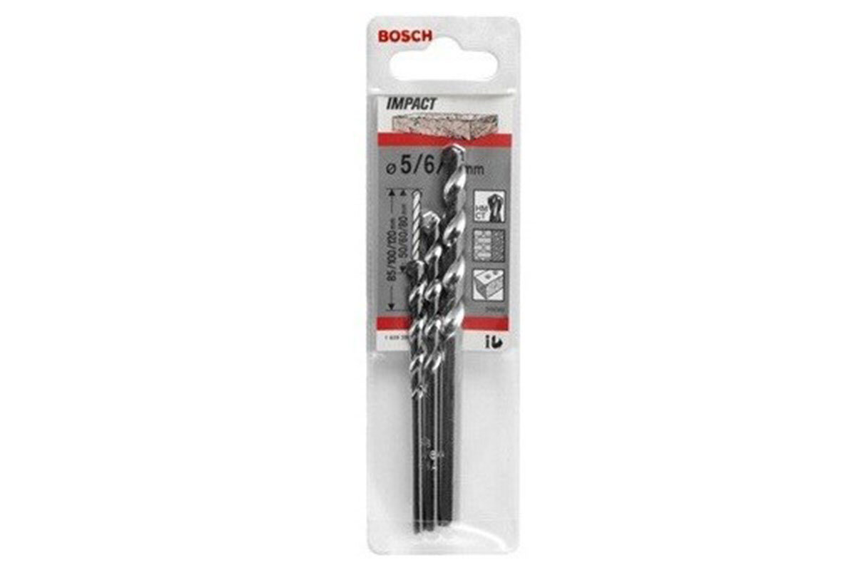 Bộ 3 mũi khoan tường 5-8mm Bosch 2608590127