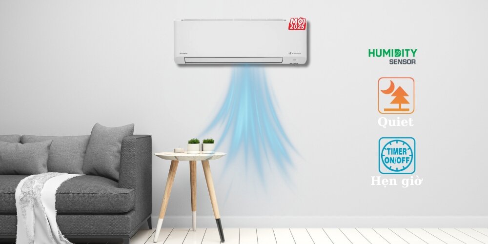 Máy lạnh Daikin Inverter 2 Hp FTKY50ZVMV có nhiều tiện ích