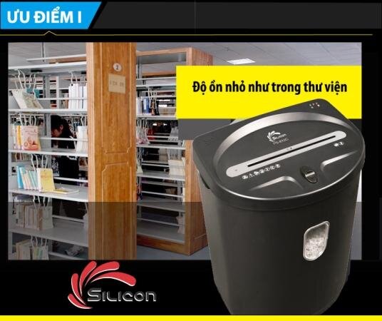 Máy huỷ tài liệu Silicon PS-812C