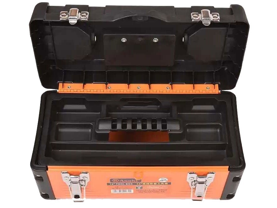 Thùng đồ nghề Asaki có 2 khóa sắt chắc chắn Thùng đồ nghề Asaki