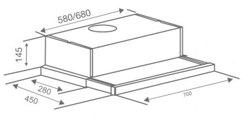 Máy hút mùi Canzy CZ C517B tích hợp đèn chiếu sáng LED
