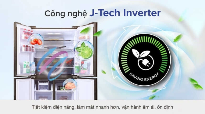 Tủ lạnh Sharp 572 lít SJ-FX650V 3 Tủ lạnh Sharp 572 lít SJ-FX650V