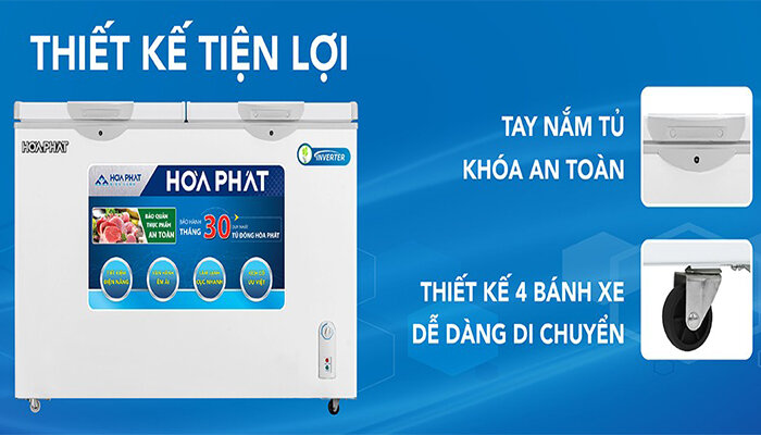 Tủ đông Funiki - Hòa Phát 2 ngăn 205 lít HCF-506DSH