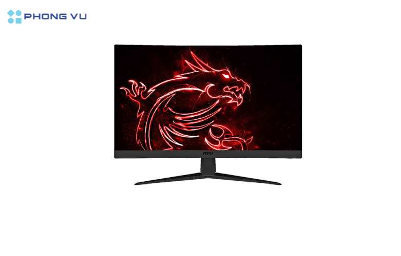 MSI Optix G27C5 E2 sở hữu thiết kế cong ấn tượng với độ cong 1500R