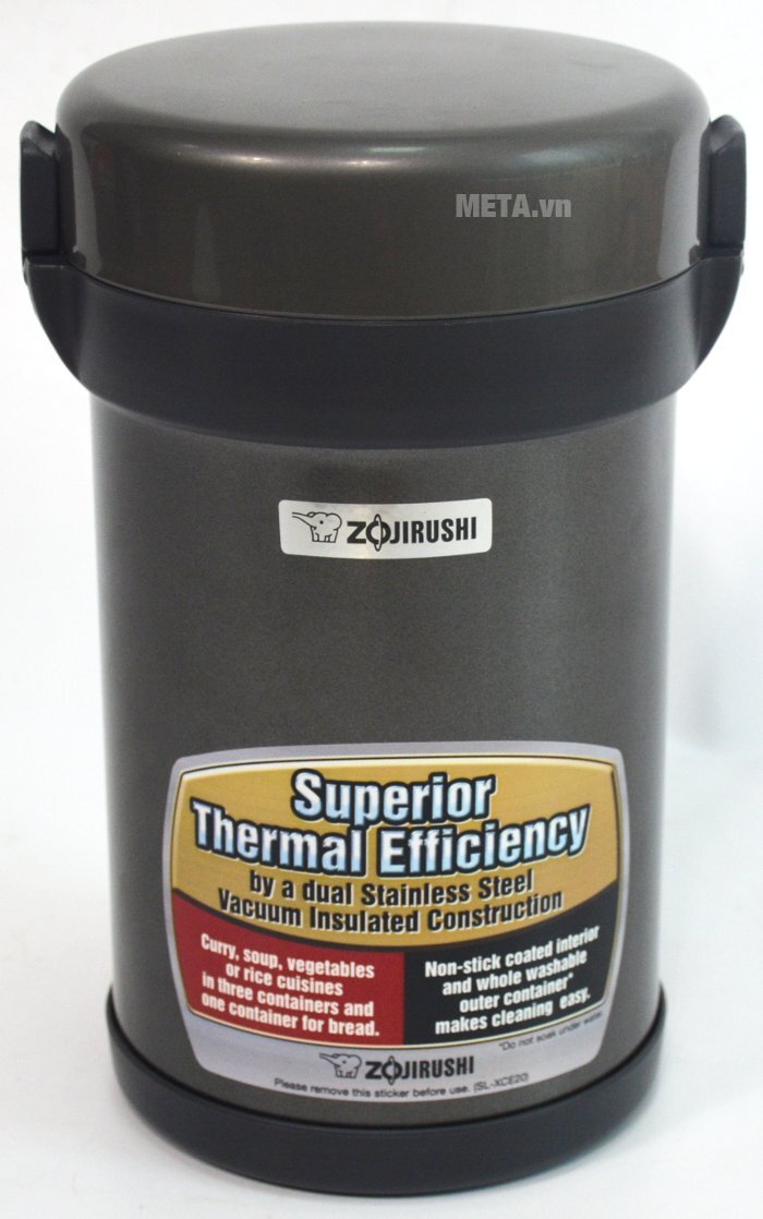 Cặp lồng cơm giữ nhiệt Zojirushi SL-XCE20 - 4 ngăn Cặp lồng cơm giữ nhiệt Zojirushi SL-XCE20 - 4 ngăn