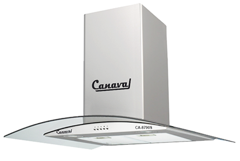 Máy hút mùi Canaval CA8790S sở hữu kiểu dáng áp tường chắc chắn