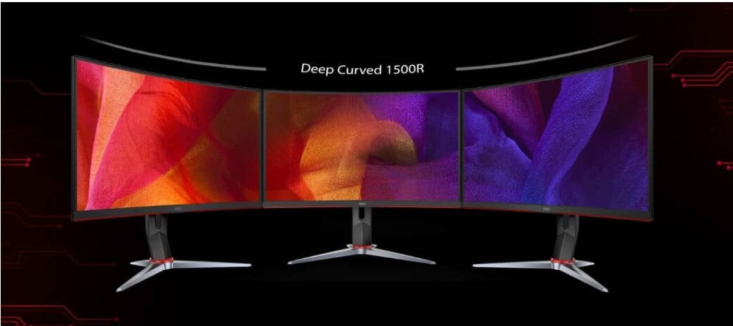 Màn hình AOC C24G2 (Màn gaming, cong/ 23.6Inch/ Full HD/ 1ms/ 165Hz/ 250cd/m2/ VA)