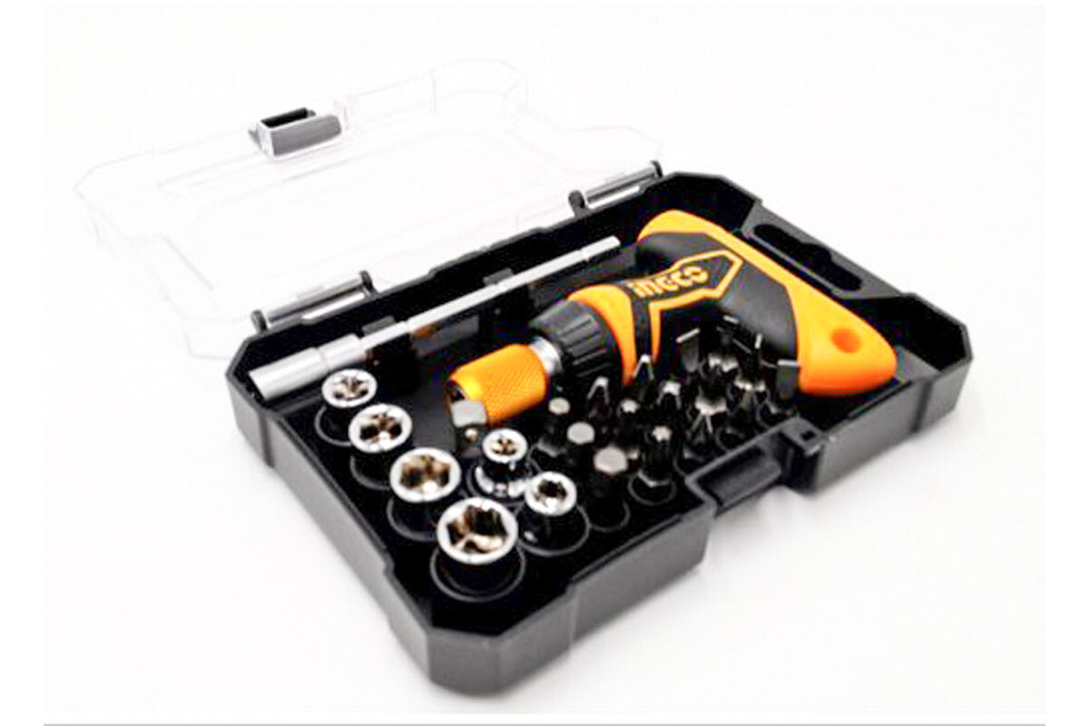 Bộ 18 tua vít tay cầm chữ T INGCO HKSDB0188
